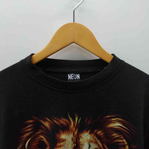 NEON 両面 タイガー アニマルプリント Tシャツ メンズ import:L