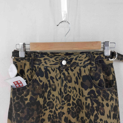 Y2K レオパードカーゴパンツ メンズ