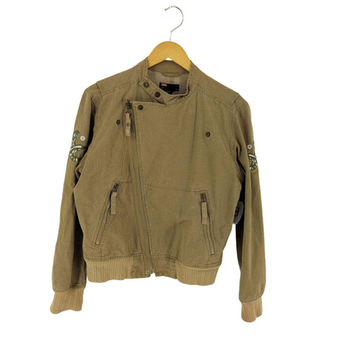 ディーゼル DIESEL 00S HUMMINGBIRD チェックコットンライダースジャケット メンズ S