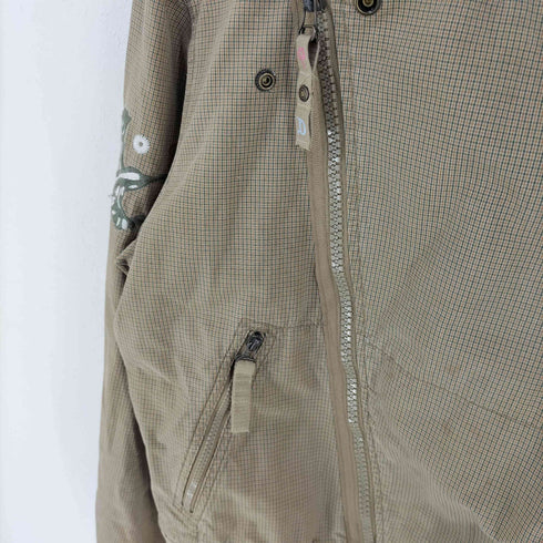ディーゼル DIESEL 00S HUMMINGBIRD チェックコットンライダースジャケット メンズ S