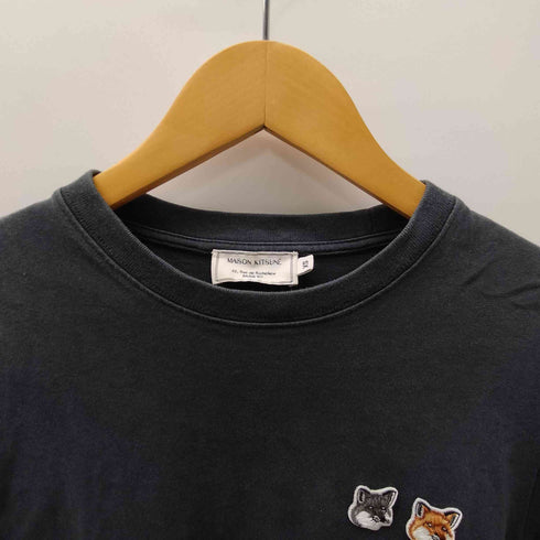 メゾンキツネ MAISON KITSUNE 19SS DOUBLE FOX HEAD ダブル フォックス ヘッド Tシャツ メンズ import:XS