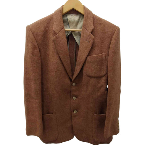 50S Harris Tweed PURE WOOL 裏地総柄 背抜き ウール ツイード 3B テーラード ジャケット 1959年製 メンズ