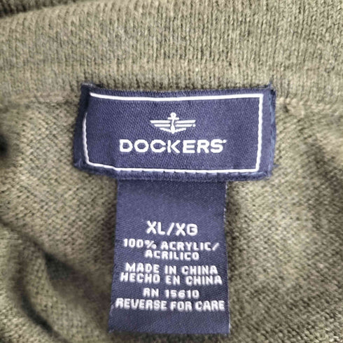 ドッカーズ DOCKERS チェック アクリル ニットポロ メンズ import:XL