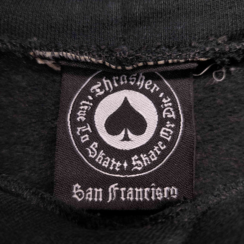 スラッシャー THRASHER 00S ロゴプルオーバーパーカー メキシコ製 メンズ JPN:M
