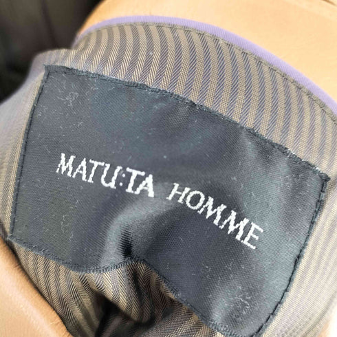 MATU:TA HOMME ラムレザー 2B テーラードジャケット メンズ JPN:M
