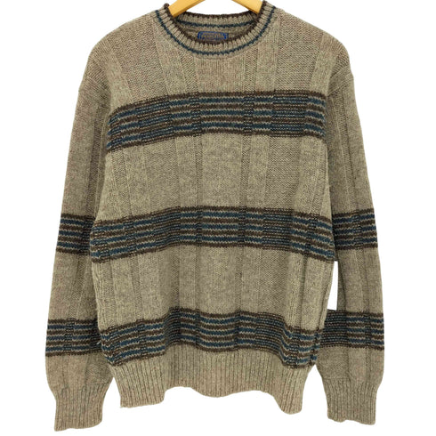 ペンドルトン PENDLETON 70s USA製 ボーダー ウールニット メンズ import:L
