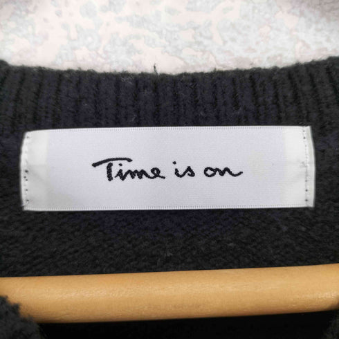 タイムイズオン Time is on カシミヤ混 クルーネックニット メンズ F