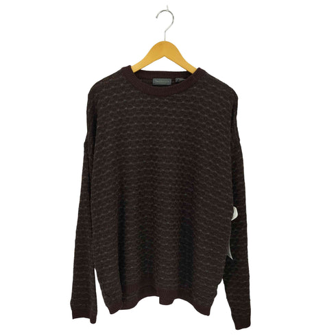 ヴァンヒューゼン VAN HEUSEN 00S 総柄アクリルニットセーター メンズ import:XL