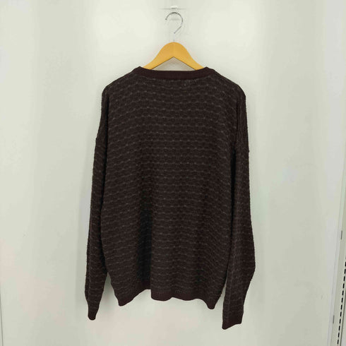 ヴァンヒューゼン VAN HEUSEN 00S 総柄アクリルニットセーター メンズ import:XL
