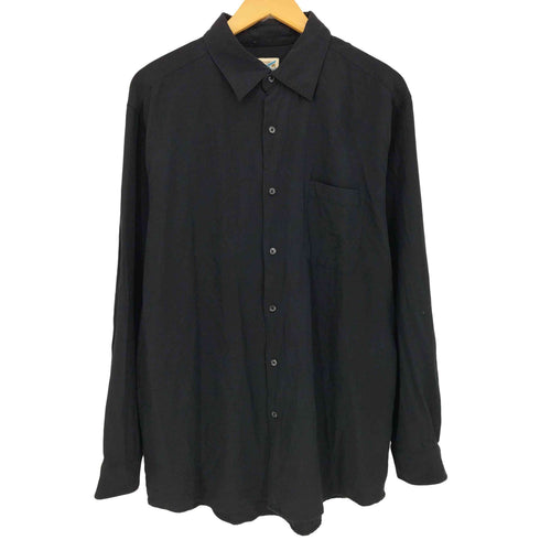TRAVEL SMITH 90s シルク100 長袖シャツ メンズ import:L
