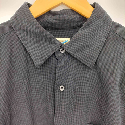 TRAVEL SMITH 90s シルク100 長袖シャツ メンズ import:L