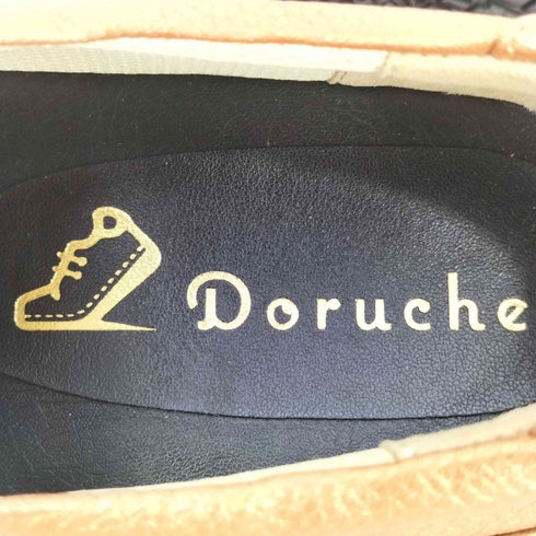 DORUCHE 星 ビジュー スタッズ メタリック ローファー レディース JPN:24