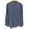 ヴァンヒューゼン VAN HEUSEN 90s 紺タグ スタンドカラー ギンガムチェック 長袖シャツ メンズ import:M