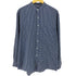 ヴァンヒューゼン VAN HEUSEN 90s 紺タグ スタンドカラー ギンガムチェック 長袖シャツ メンズ import:M