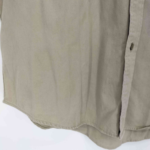 エディーバウアー Eddie Bauer マカオ製 コットンツイル 長袖 ボタンダウンシャツ メンズ import:M