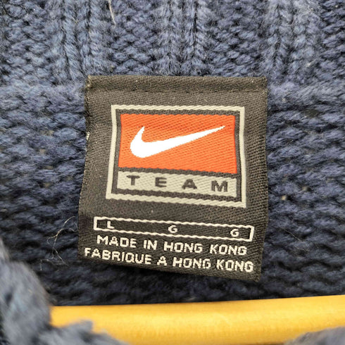 ナイキ NIKE 00s Sロゴ アクリル モックネック ニットセーター メンズ import:L