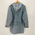 ANDY JOHNS ウォッシュ加工 デニム スナップボタン フーデッド コート メンズ import:M