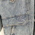 ANDY JOHNS ウォッシュ加工 デニム スナップボタン フーデッド コート メンズ import:M
