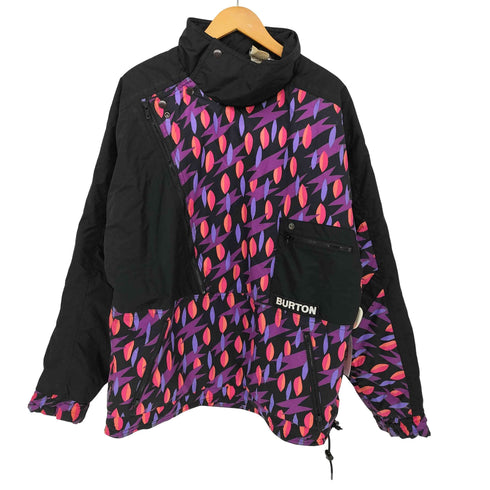 バートン BURTON 80-90S 台湾製 総柄 切り替え アノラック ナイロン マウンテン ジャケット メンズ import:M