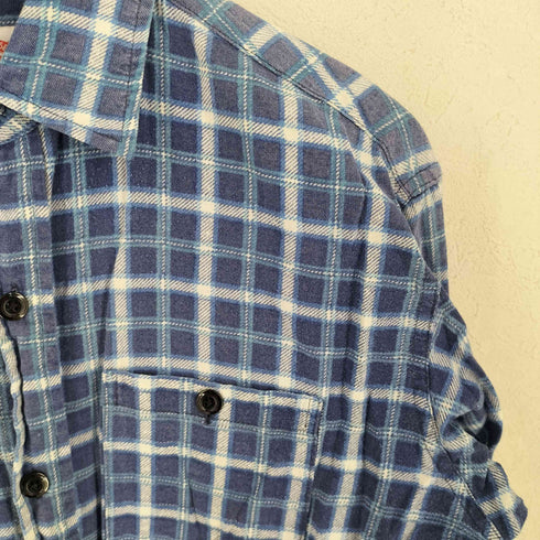 ラウンドハウス ROUND HOUSE 80s USA製 プリントネル長袖シャツ メンズ import:M