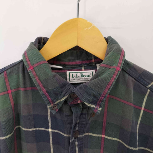 エルエルビーン L.L.Bean USA製 チェック ボタンダウンシャツ メンズ import:L