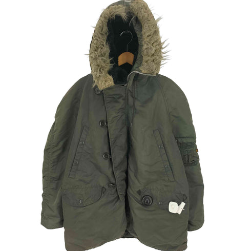 アルファインダストリーズ ALPHA INDUSTRIES 90s USA製 IDEALジップ N-3B メンズ import:L