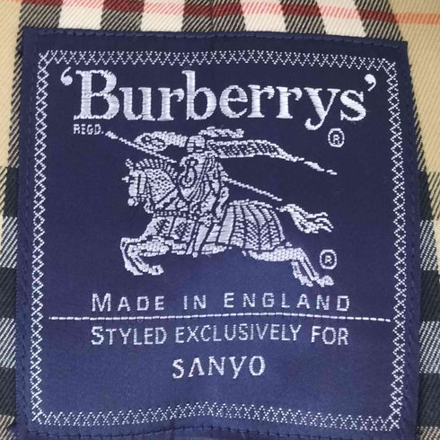 バーバリーズ BURBERRYS 70-80s 裏地ノバチェック 英国製 ロング トレンチコート メンズ FR:40
