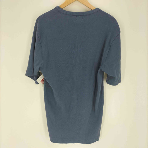 カルバンクラインジーンズ Calvin Klein Jeans 90S ロゴ ワッペン リブ編み ペイント クルーネック S/S Tシャツ メンズ import:XL