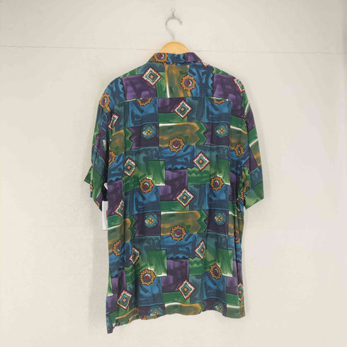 ピエールカルダン pierre cardin レーヨン総柄ボックスシャツ メンズ import:L