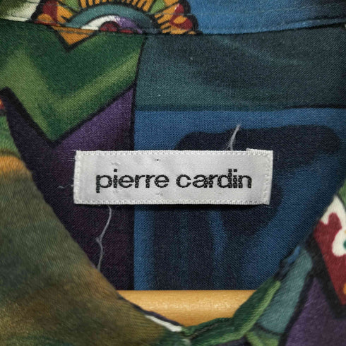 ピエールカルダン pierre cardin レーヨン総柄ボックスシャツ メンズ import:L