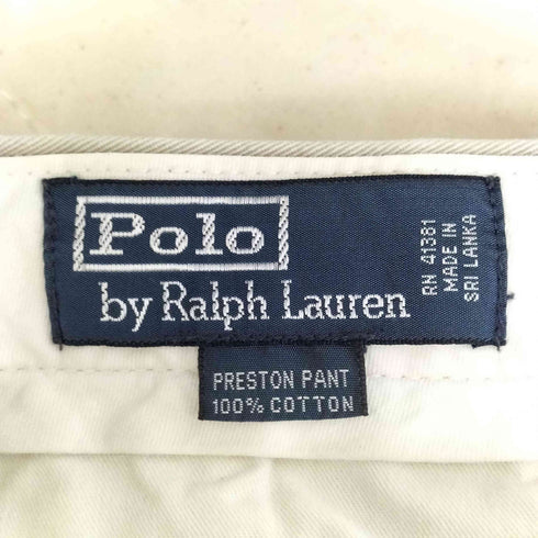 ポロバイラルフローレン Polo by RALPH LAUREN 90s PRESTON PANT ポニー刺繍 コットン ストレートチノ メンズ 30/30