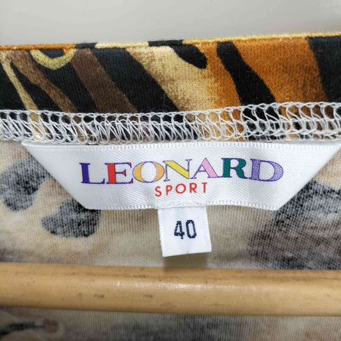 レオナール LEONARD レオパード カットソー レディース 40