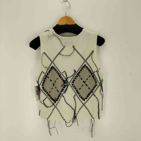メゾンスペシャル MAISON SPECIAL Stitch Argyle Knit Vest レディース FREE