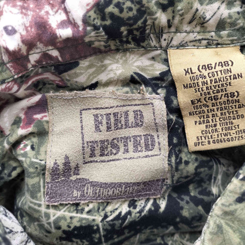 FIELD TESTED 鹿柄 ボタンダウンシャツ メンズ import:XL