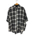 ネオス NEOS ADDICTIVE DESIGN ビッグシルエット フリンジ ブロックチェックS/Sシャツ メンズ JPN:XL