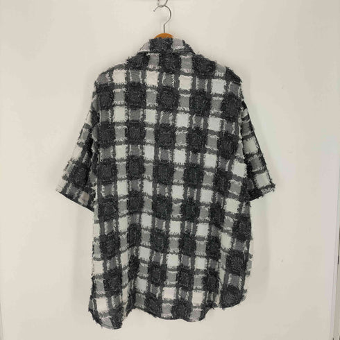 ネオス NEOS ADDICTIVE DESIGN ビッグシルエット フリンジ ブロックチェックS/Sシャツ メンズ JPN:XL