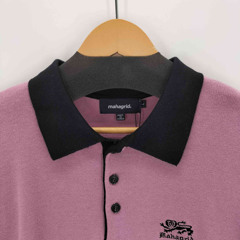 マハグリッド mahagrid LION LS KNIT POLO メンズ JPN:L