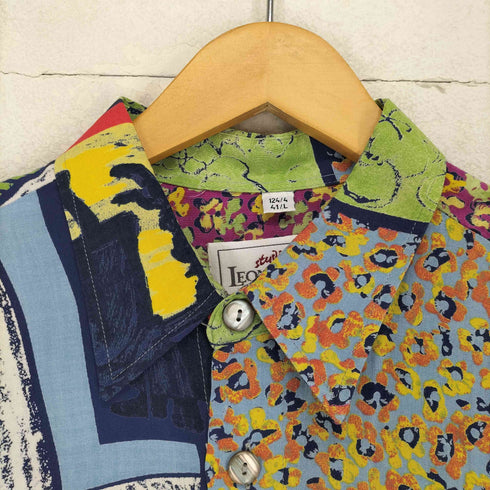 STUDIO LEONARDO 総柄ボックスシャツ メンズ import:L