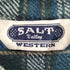 SALT VALLEY WESTERN スナップボタン チェック ウエスタンシャツ メンズ import:L