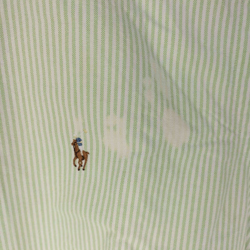 ラルフローレン RALPH LAUREN CLASSIC FIT ポニー刺繍 ストライプ ボタンダウンシャツ メンズ LL