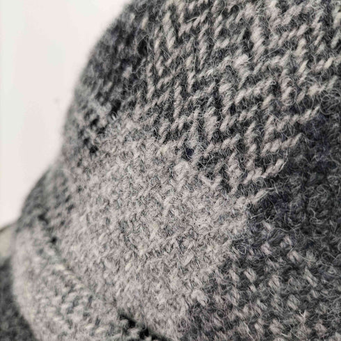 ハリスツイード Harris Tweed × Sorbatti ソルバッティ イタリア製 チェック柄 ウール ツイード ハット レディース L