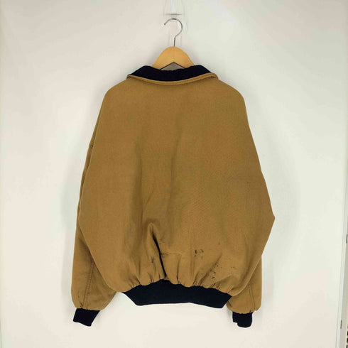 ダンブルック Dunbrooke 90S USA製 裏地キルティング 襟コーデュロイ ジップアップブルゾン メンズ import:XL
