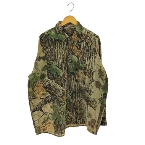 NWTF 90S USA製 リアルツリーカモ柄シャツ メンズ 2XL