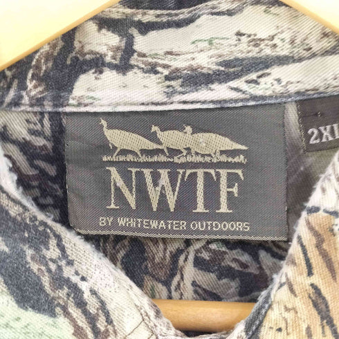 NWTF 90S USA製 リアルツリーカモ柄シャツ メンズ 2XL