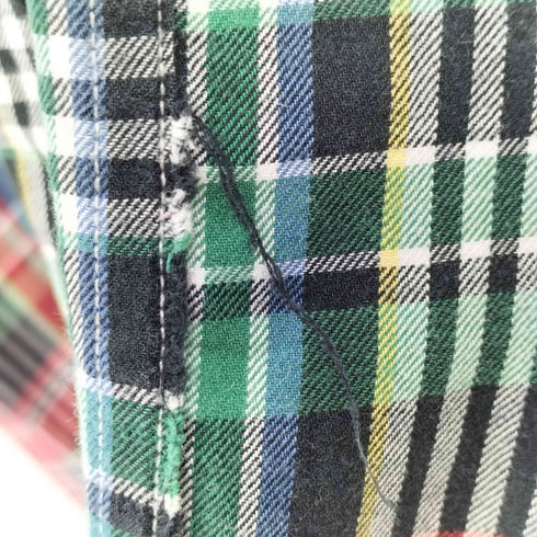 ポロバイラルフローレン Polo by RALPH LAUREN ポニー刺繍 L/S ボタンダウン タータンチェック シャツ レディース import:L