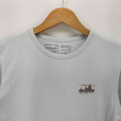 パタゴニア patagonia 両面ロゴプリント L/S クルーネックTシャツ レディース import:S