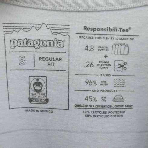 パタゴニア patagonia 両面ロゴプリント L/S クルーネックTシャツ レディース import:S