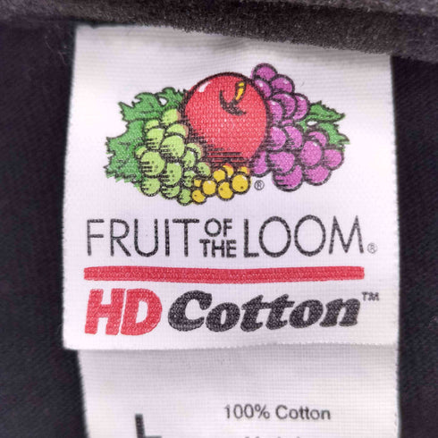 フルーツオブザルーム FRUIT OF THE LOOM フロントプリント 半袖Tシャツ カットソー メンズ L