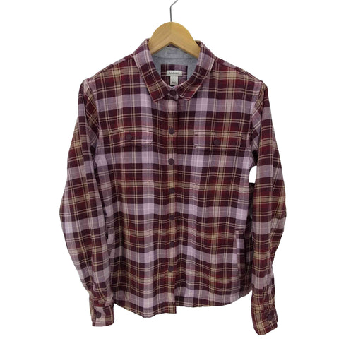 エルエルビーン L.L.Bean 裏ボア マドラスチェック L/S シャツ レディース import:L