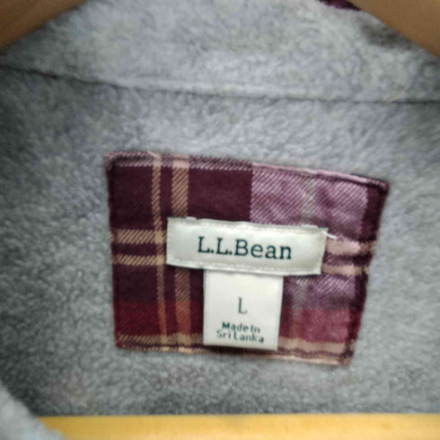 エルエルビーン L.L.Bean 裏ボア マドラスチェック L/S シャツ レディース import:L